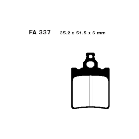 Klocki hamulcowe EBC FA 337 R (2 szt.)