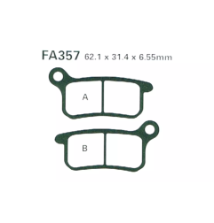 Klocki hamulcowe EBC FA 357 R (2 szt.)