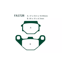 Klocki hamulcowe EBC FA 372 R (2 szt.)