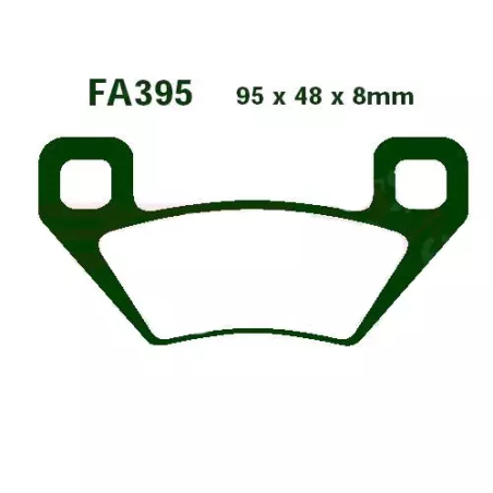 Klocki hamulcowe EBC FA 395 R (2 szt.)