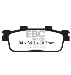 Klocki hamulcowe EBC FA 427 R (2 szt.)
