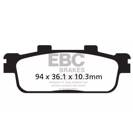 Klocki hamulcowe EBC FA 427 R (2 szt.)