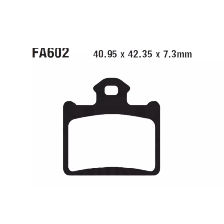 Klocki hamulcowe EBC FA 602 R (2 szt.)