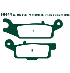 Klocki hamulcowe EBC FA 444 R (2 szt.)