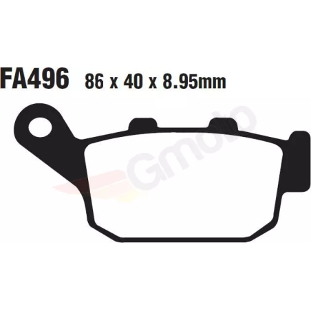 Klocki hamulcowe EBC FA 496 (2 szt.)