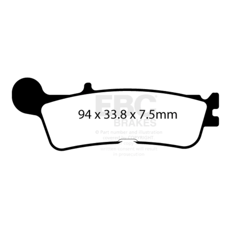 Klocki hamulcowe EBC FA 755 TT (2 szt.)
