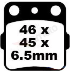 Klocki hamulcowe EBC FA 084/3 TT (2 szt.)