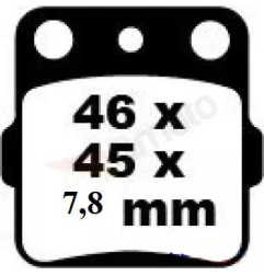Klocki hamulcowe EBC FA 084 TT (2 szt.)