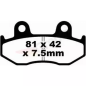 Klocki hamulcowe EBC FA 092 TT (2 szt.)