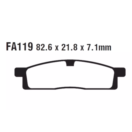 Klocki hamulcowe EBC FA 119 TT (2 szt.)