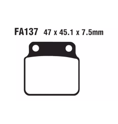 Klocki hamulcowe EBC FA 137 TT (2 szt.)