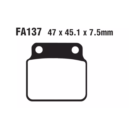 Klocki hamulcowe EBC FA 137 TT (2 szt.)