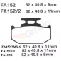 Klocki hamulcowe EBC FA 152 TT (2 szt.) Klocki hamulcowe EBC FA 152 TT (2 szt.)