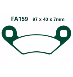 Klocki hamulcowe EBC FA 159 TT (2 szt.)