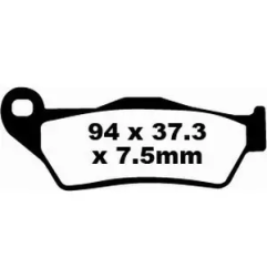 Klocki hamulcowe EBC FA 181 TT (2 szt.)