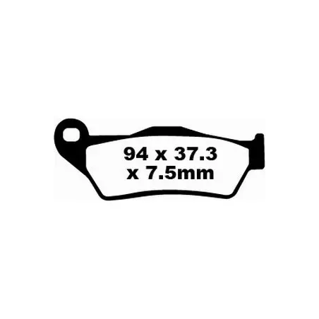 Klocki hamulcowe EBC FA 181 TT (2 szt.)
