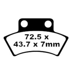 Klocki hamulcowe EBC FA 232 TT (2 szt.)