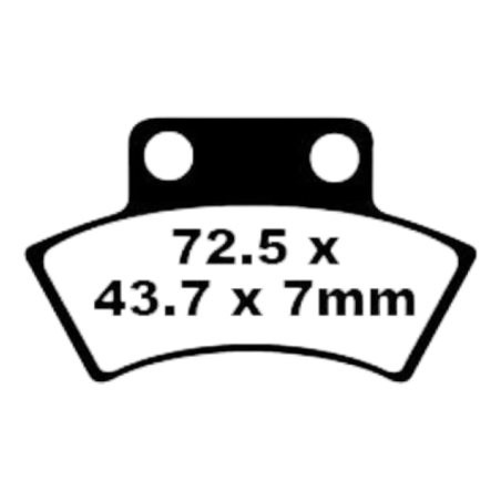 Klocki hamulcowe EBC FA 232 TT (2 szt.)