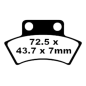 Klocki hamulcowe EBC FA 232 TT (2 szt.) Klocki hamulcowe EBC FA 232 TT (2 szt.)