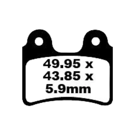 Klocki hamulcowe EBC FA 303 TT (2 szt.)