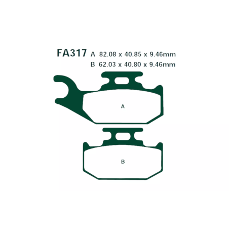 Klocki hamulcowe EBC FA 317 TT (2 szt.)