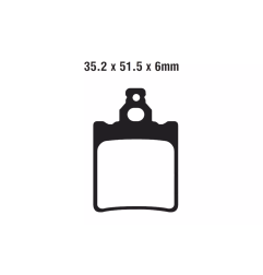 Klocki hamulcowe EBC FA 337 TT (2 szt.)