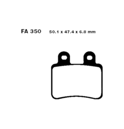 Klocki hamulcowe EBC FA 350 TT (2 szt.)