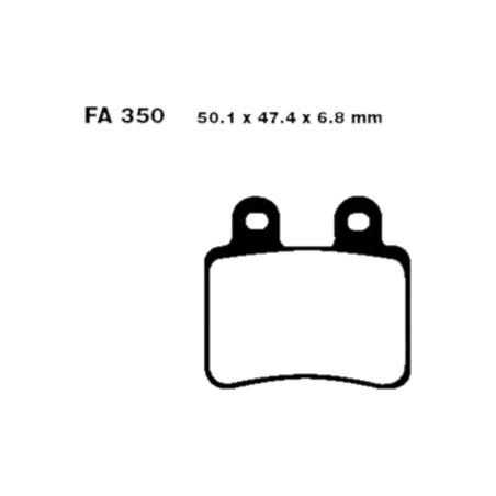 Klocki hamulcowe EBC FA 350 TT (2 szt.)