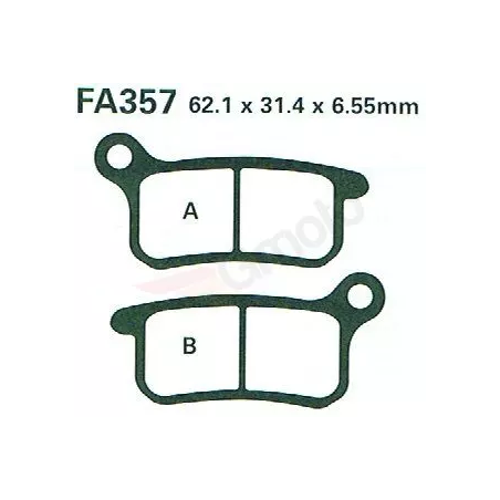Klocki hamulcowe EBC FA 357 TT (2 szt.)