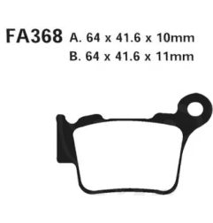 Klocki hamulcowe EBC FA 368 TT (2 szt.)
