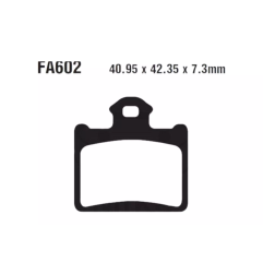 Klocki hamulcowe EBC FA 602 TT (2 szt.)