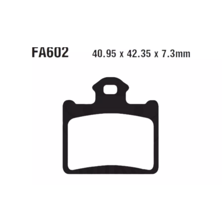 Klocki hamulcowe EBC FA 602 TT (2 szt.)