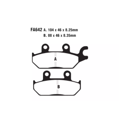 Klocki hamulcowe EBC FA 642 TT (2 szt.)