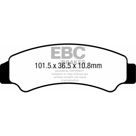 Klocki hamulcowe EBC FA 726 TT (2 szt.)