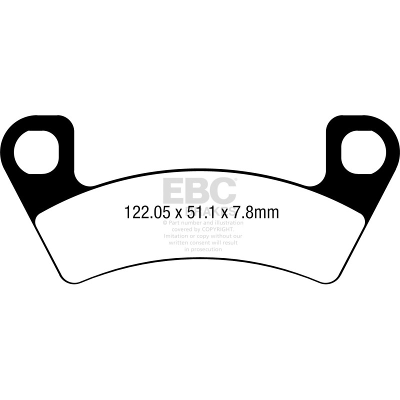 Klocki hamulcowe EBC FA741TT (kpl. na 1 tarcze) Klocki hamulcowe EBC FA741TT (kpl. na 1 tarcze)