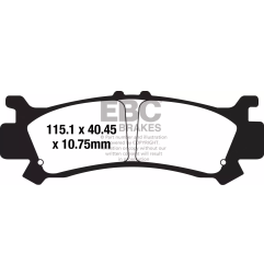 Klocki hamulcowe EBC FA 701 TT (2 szt.)