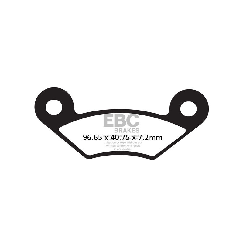 Klocki hamulcowe EBC FA483TT (kpl. na 1 tarcze)