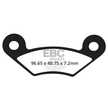 Klocki hamulcowe EBC FA483TT (kpl. na 1 tarcze)