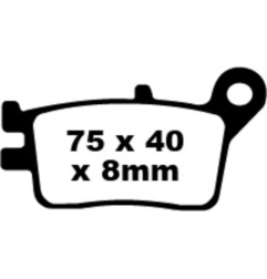 Klocki hamulcowe EBC FA 153 (2 szt.)