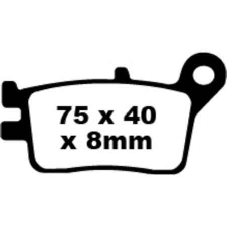 Klocki hamulcowe EBC FA 153 (2 szt.)