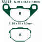 Klocki hamulcowe EBC FA 173 (2 szt.)