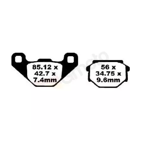 Klocki hamulcowe EBC FA 382 (2 szt.)