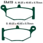 Klocki hamulcowe EBC FA 419 (2 szt.) Klocki hamulcowe EBC FA 419 (2 szt.)