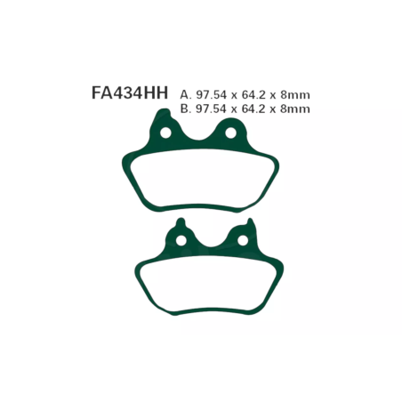 Klocki hamulcowe EBC FA 434 (2 szt.)
