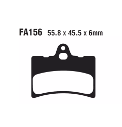 Klocki hamulcowe EBC FA 156 (2 szt.)