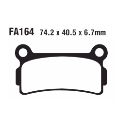 Klocki hamulcowe EBC FA 164 (2 szt.)