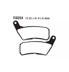 Klocki hamulcowe EBC FA 654 (2 szt.)