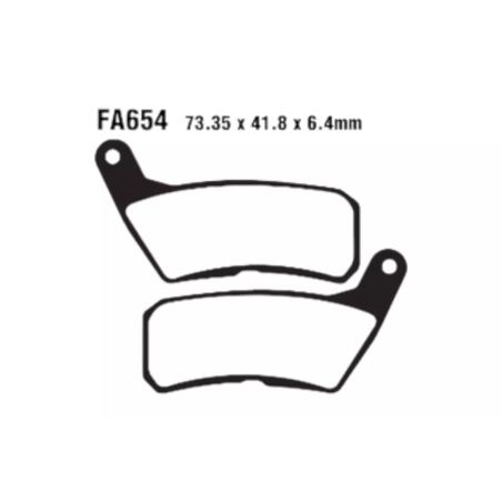 Klocki hamulcowe EBC FA 654 (2 szt.)