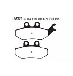 Klocki hamulcowe EBC FA 374 (2 szt.)