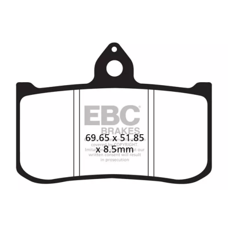 Klocki hamulcowe EBC FA 239 (2 szt.)